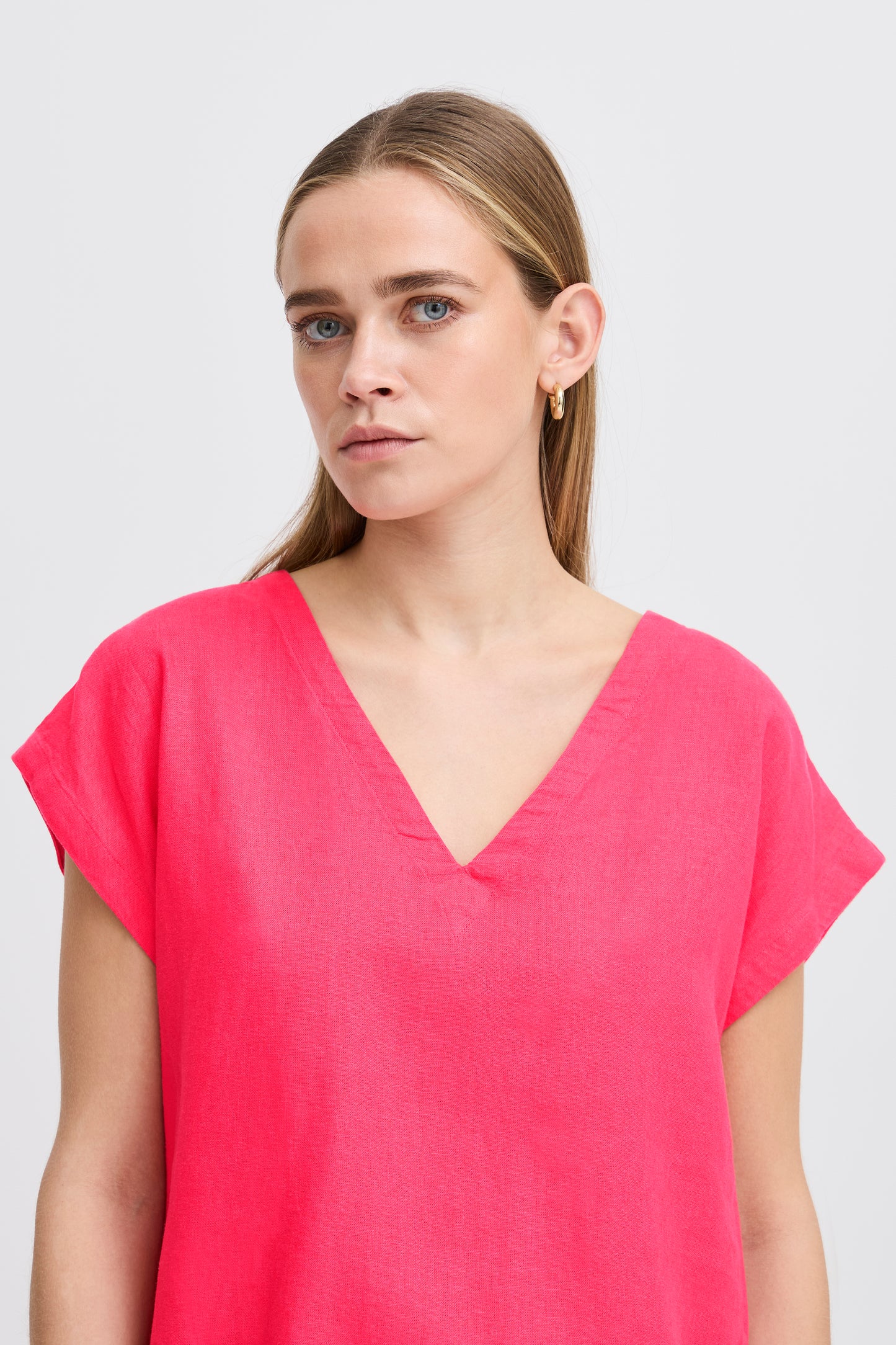 Ichi Linno Ss Top Geranium
