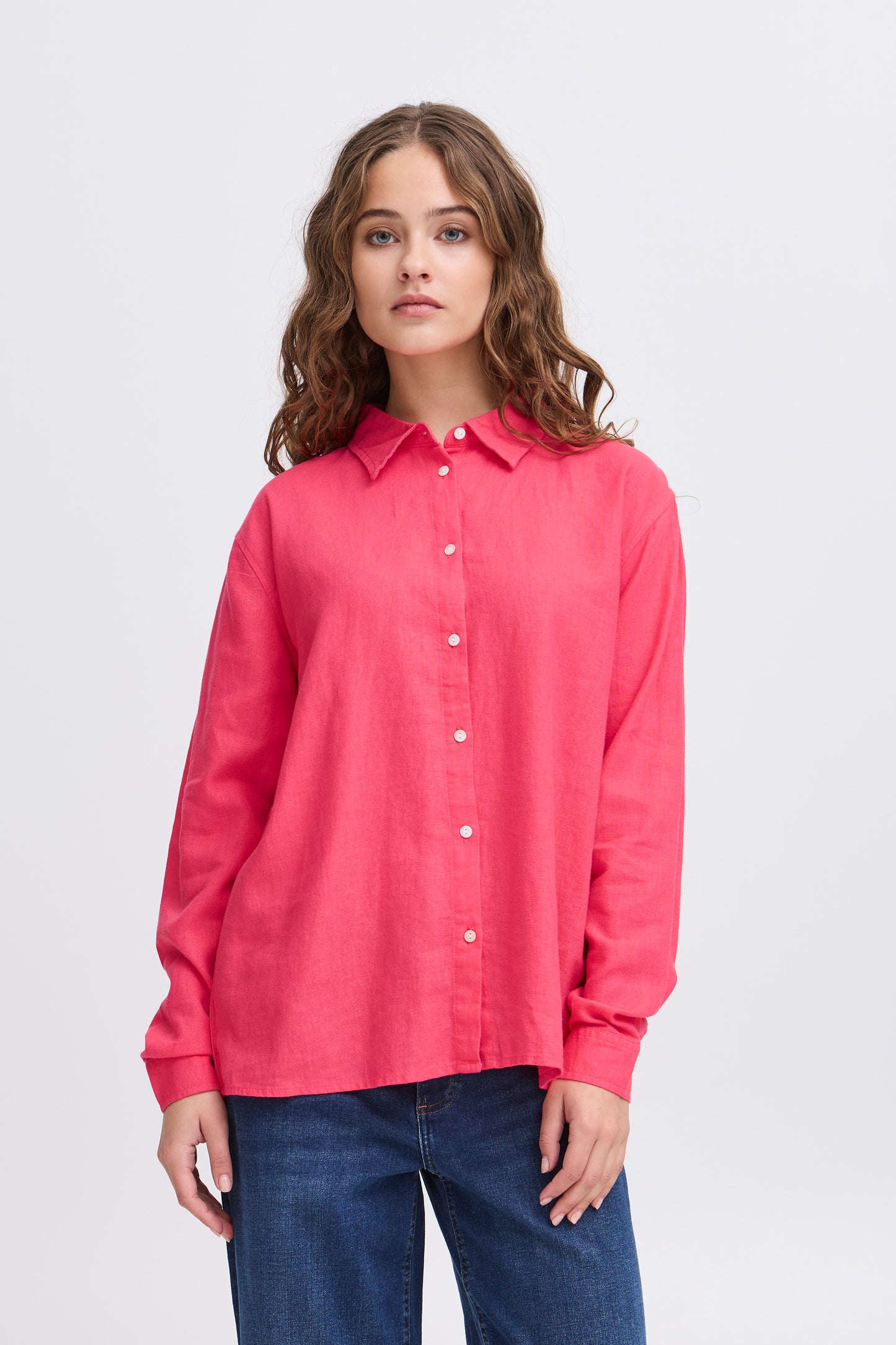 Ichi Linno Shirt, Geranium