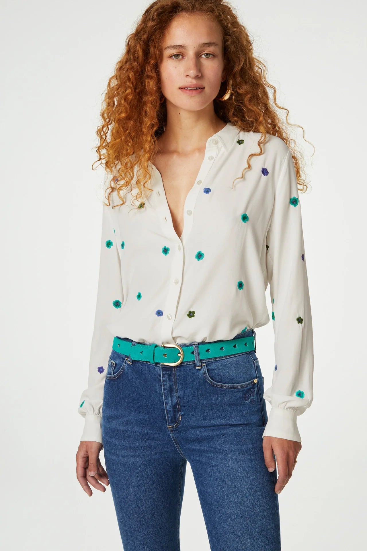 Cut It Out Heart Belt Teal