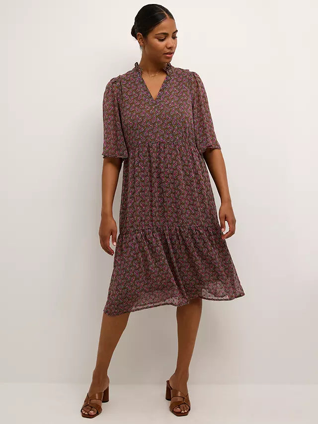 Kaffe Catalina Dress, Brown
