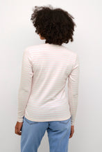 Load image into Gallery viewer, Kaffe Liddy Striped Tee, Cream/Pink
