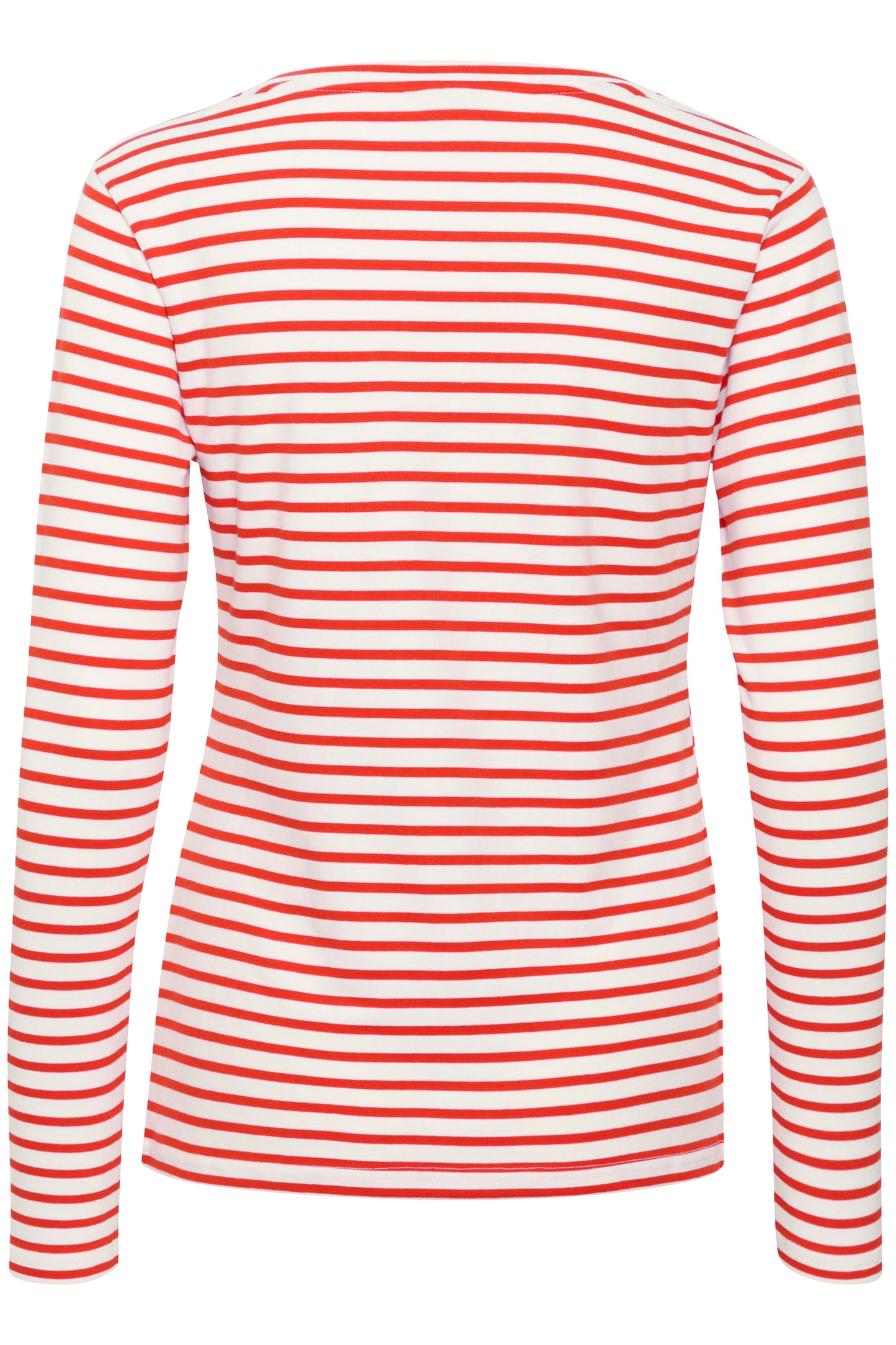 Kaffe Liddy Striped Tee, Red/White