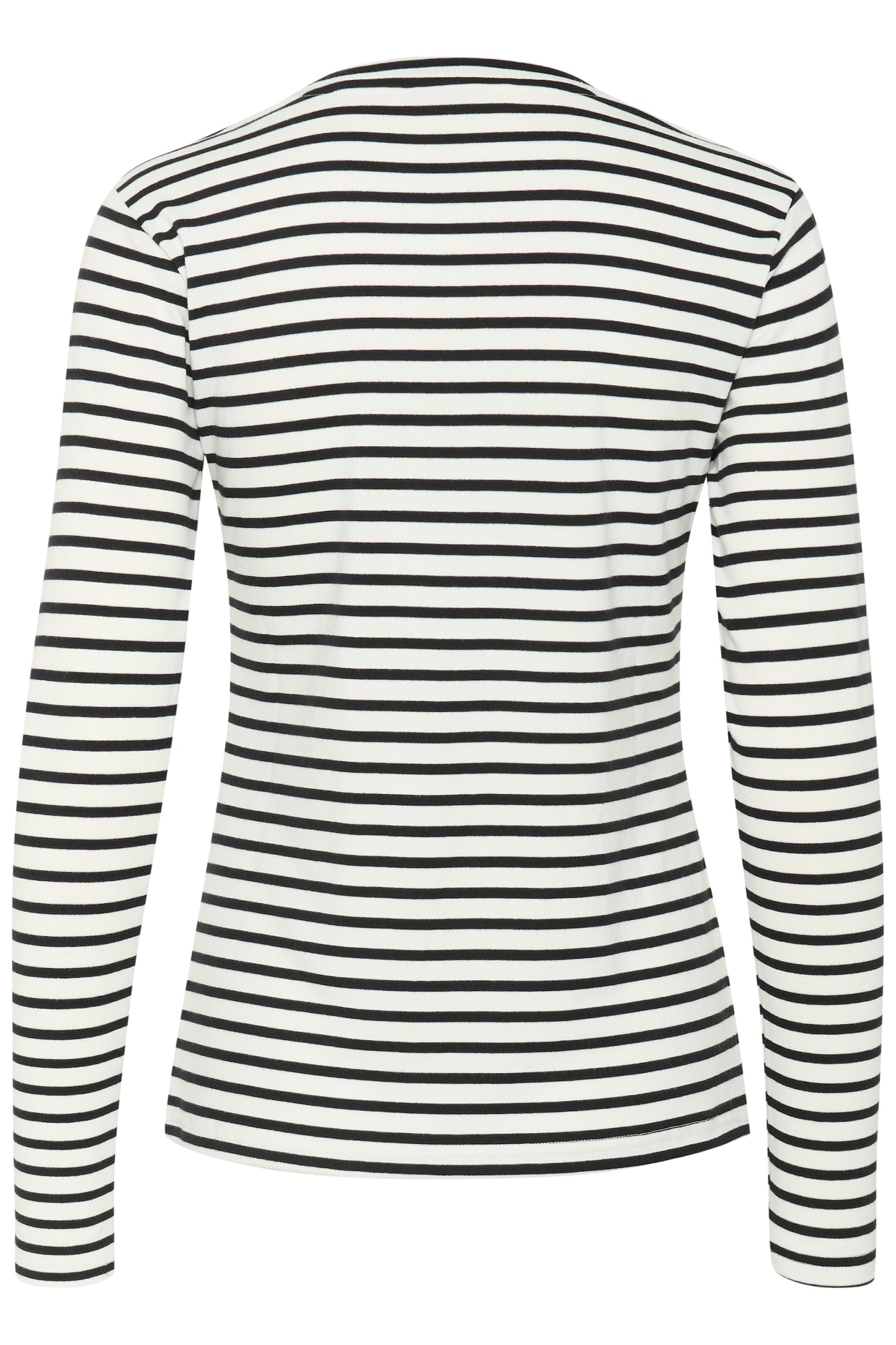 Kaffe Liddy Striped Tee, Black & White