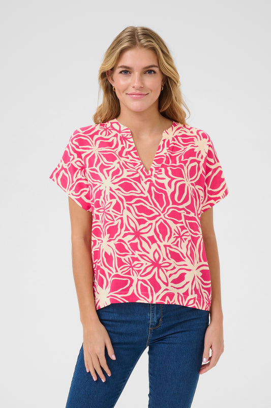 Kaffe Ano Blouse Raspberry