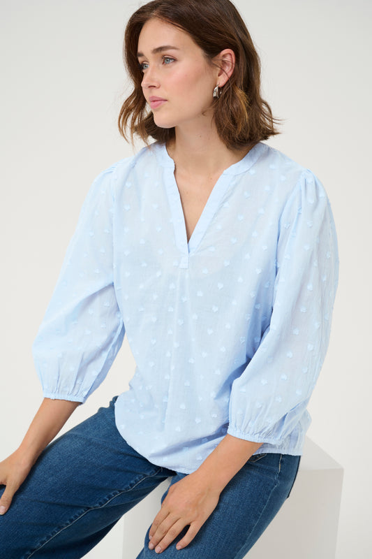 Kaffe Jollia Blouse Soft Chambray