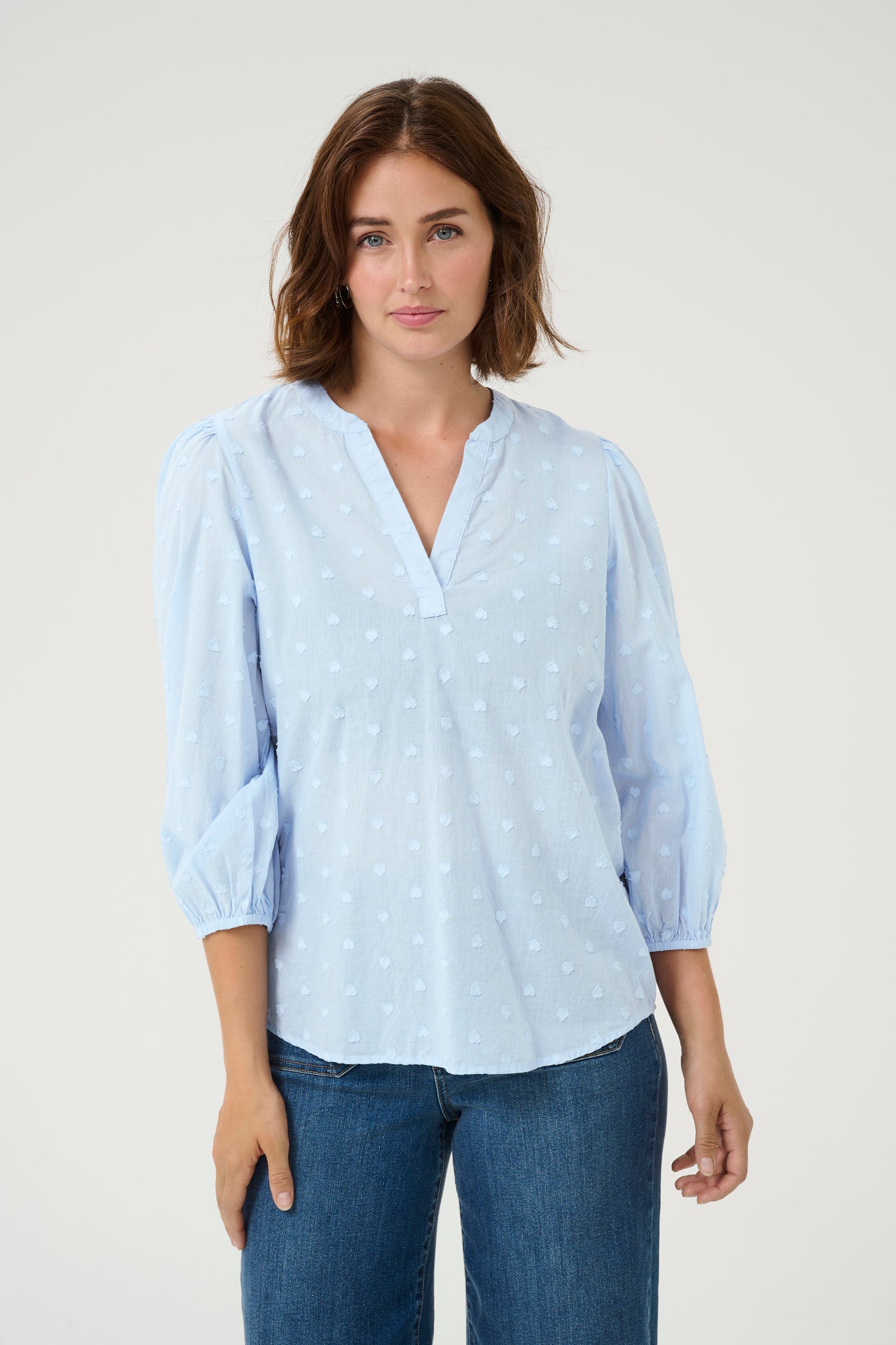 Kaffe Jollia Blouse Soft Chambray