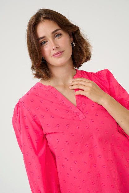 Kaffe Jollia Blouse Raspberry