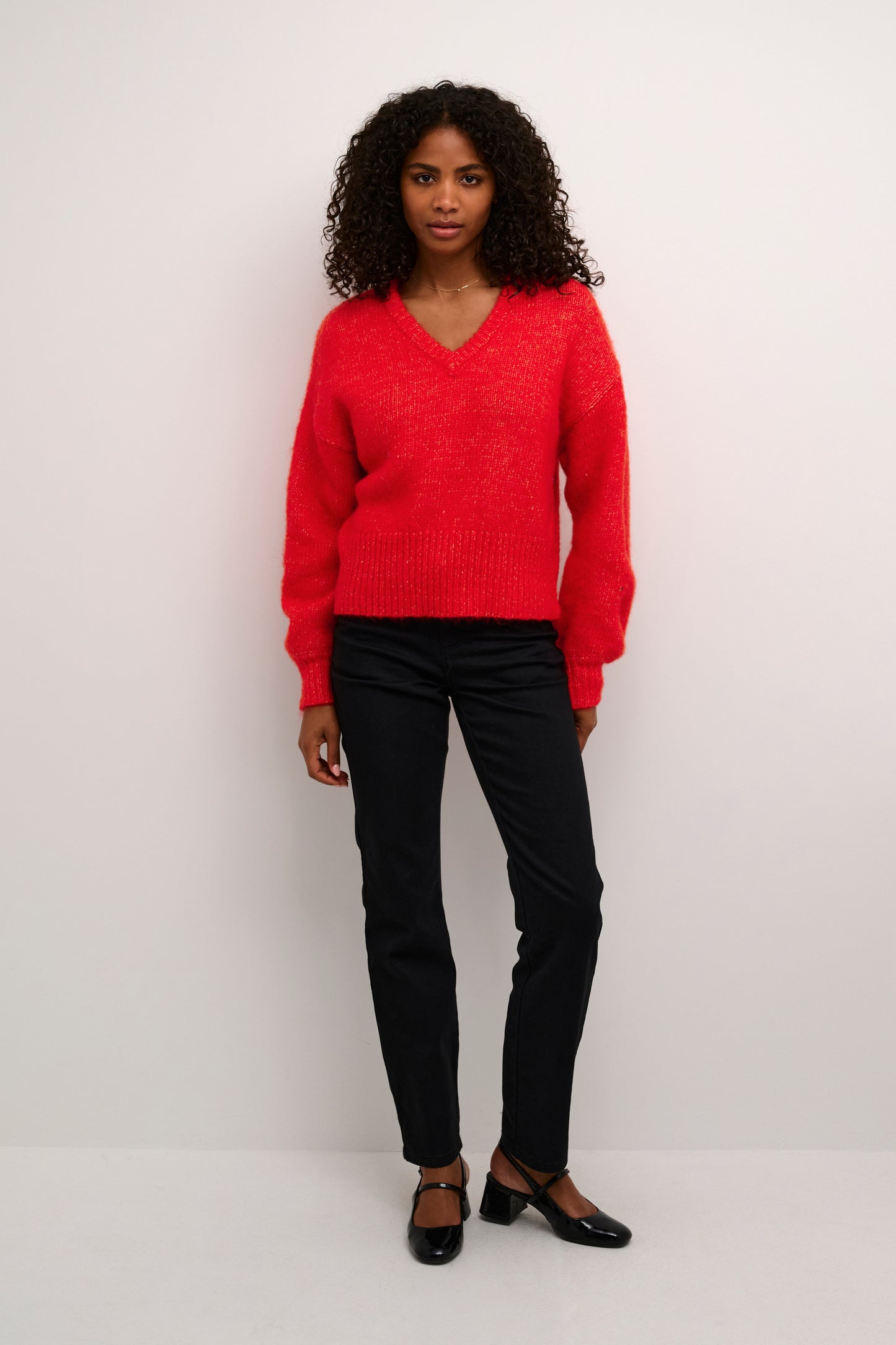 Kaffe Trina Ls Pullover Fiery Red