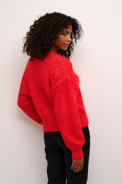 Kaffe Trina Ls Pullover Fiery Red