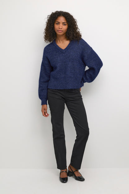 Kaffe Trina Ls Pullover Beacon Blue