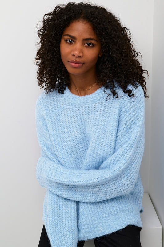 Kaffe Michelle Pullover Baby Blue