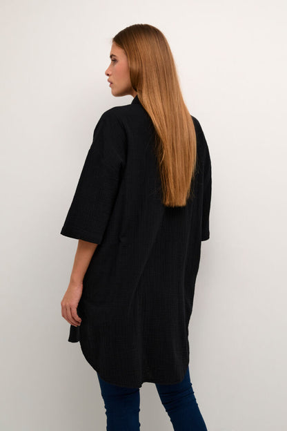 Kaffe Vafla Long Shirt Black