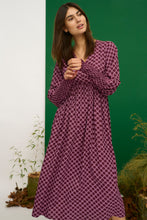 Load image into Gallery viewer, Culture Chaina Long Dress, Wine
