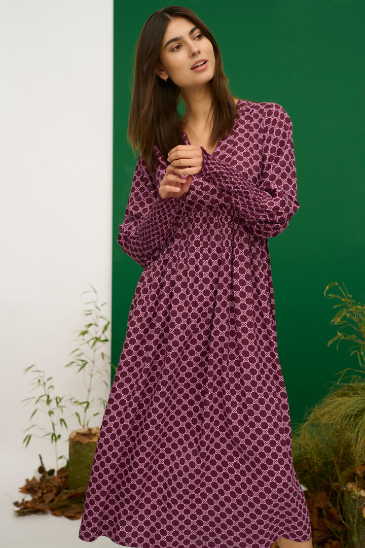 Culture Chaina Long Dress, Wine