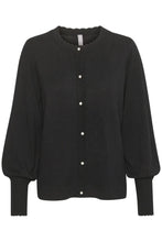 Load image into Gallery viewer, Culture Annemarie Scallop Cardigan, Black
