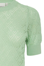 Load image into Gallery viewer, Ichi Marinda Short Sleeve Knit, Green
