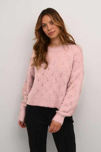 Culture Kimmy Knit Pullover Pale Mauve