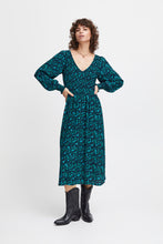 Load image into Gallery viewer, Ichi Shee Dress, Green Floral
