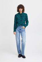 Load image into Gallery viewer, Ichi Shee Shirt, Green Floral
