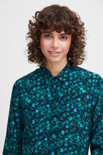 Load image into Gallery viewer, Ichi Shee Shirt, Green Floral
