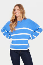 Load image into Gallery viewer, Saint Terna Pullover, Blue Striped
