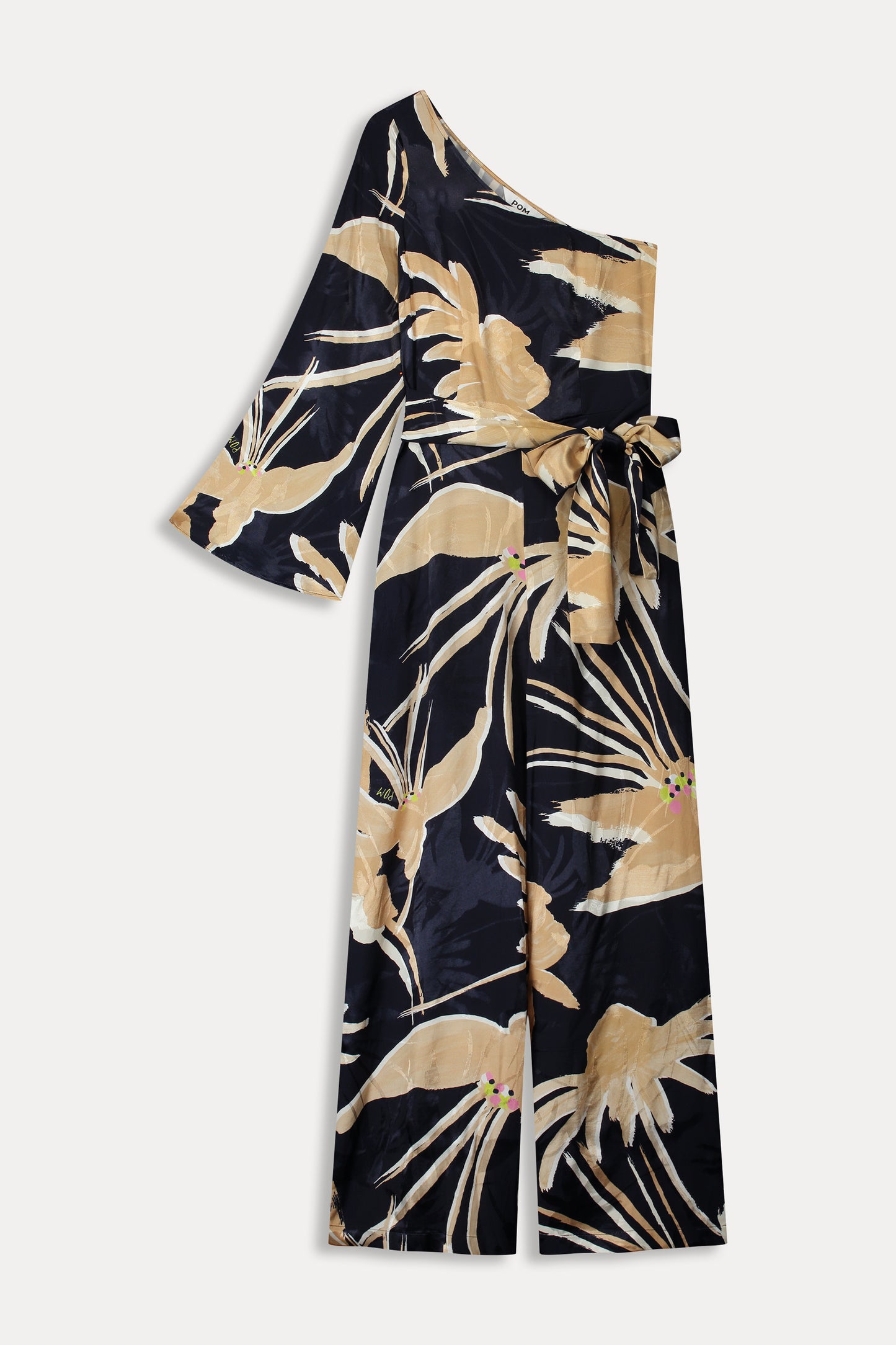 Pom One Shouldered Jumpsuit, Artisan Sand