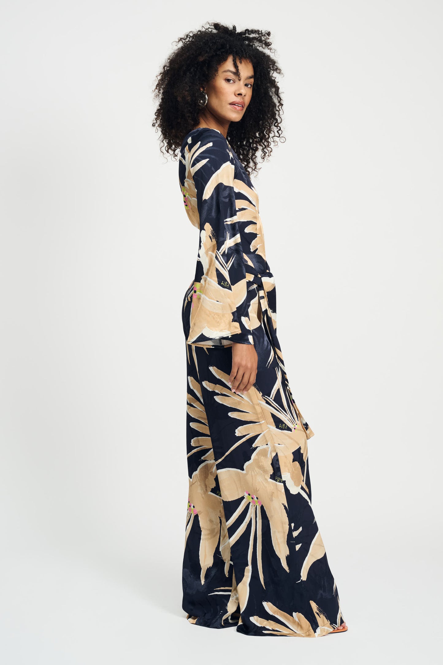 Pom One Shouldered Jumpsuit, Artisan Sand