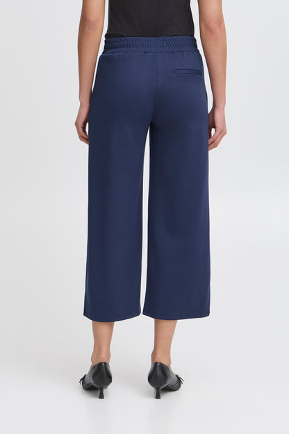 Ichi Kate Wide Pants Midnight Blue