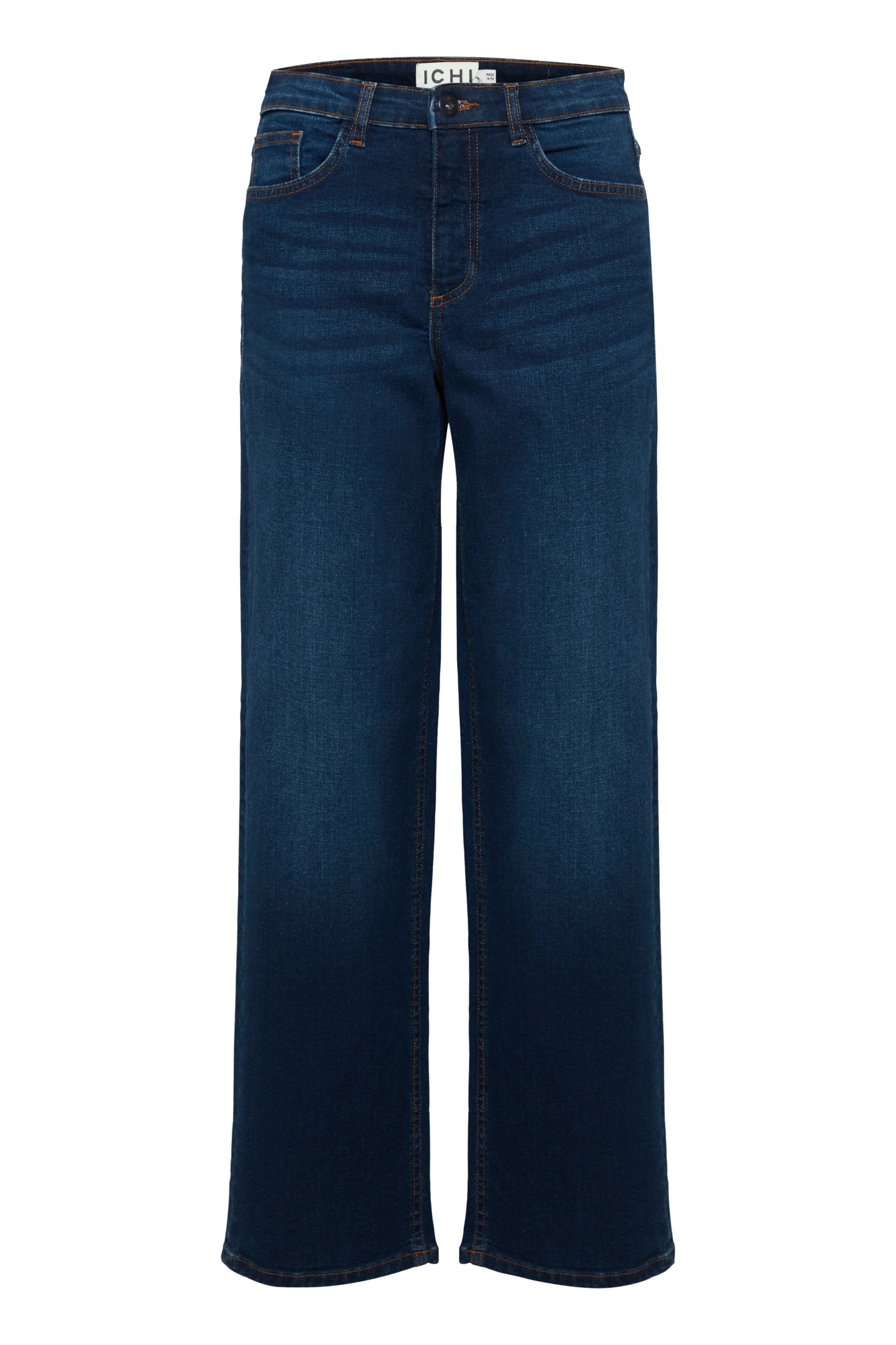 Ichi Straight Long Legged Dark Medium Denim