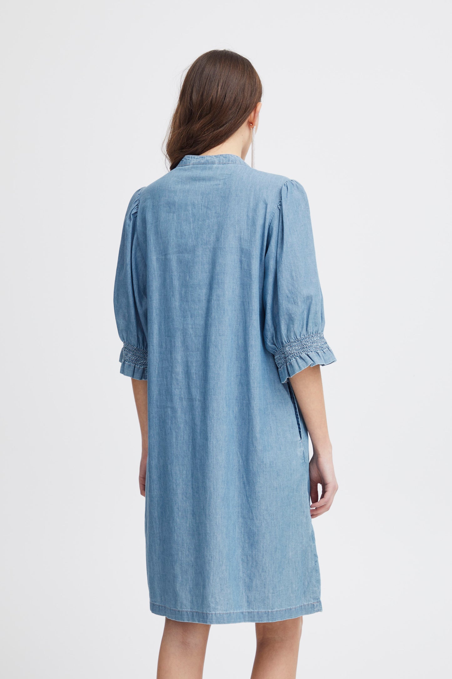 Ichi Ancey Dress Light Denim