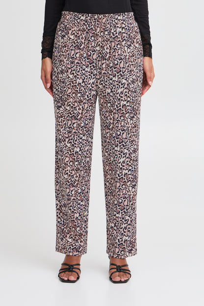 Ichi Kate Pants Leopard