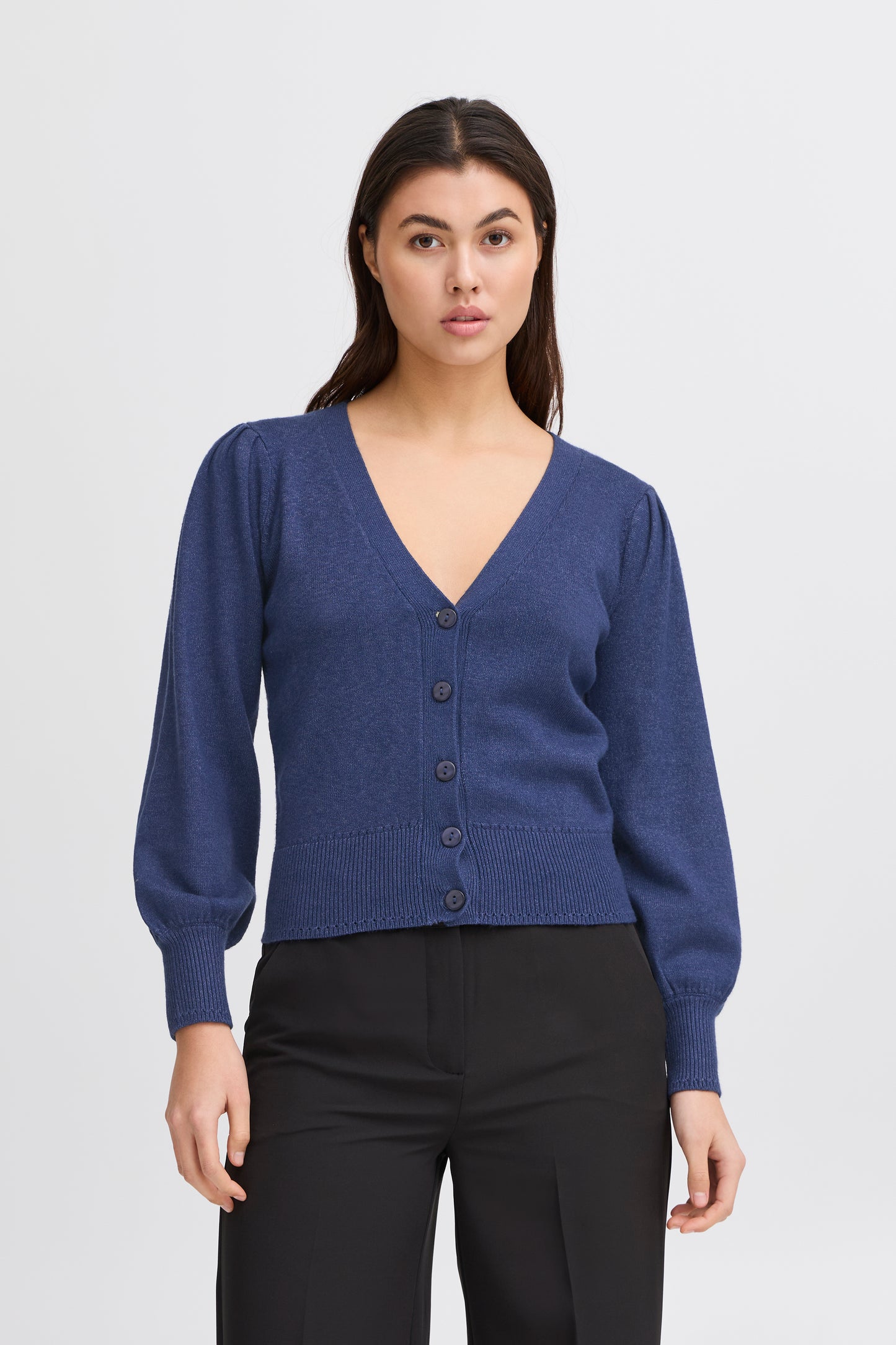 Ichi Sella Cardigan Navy