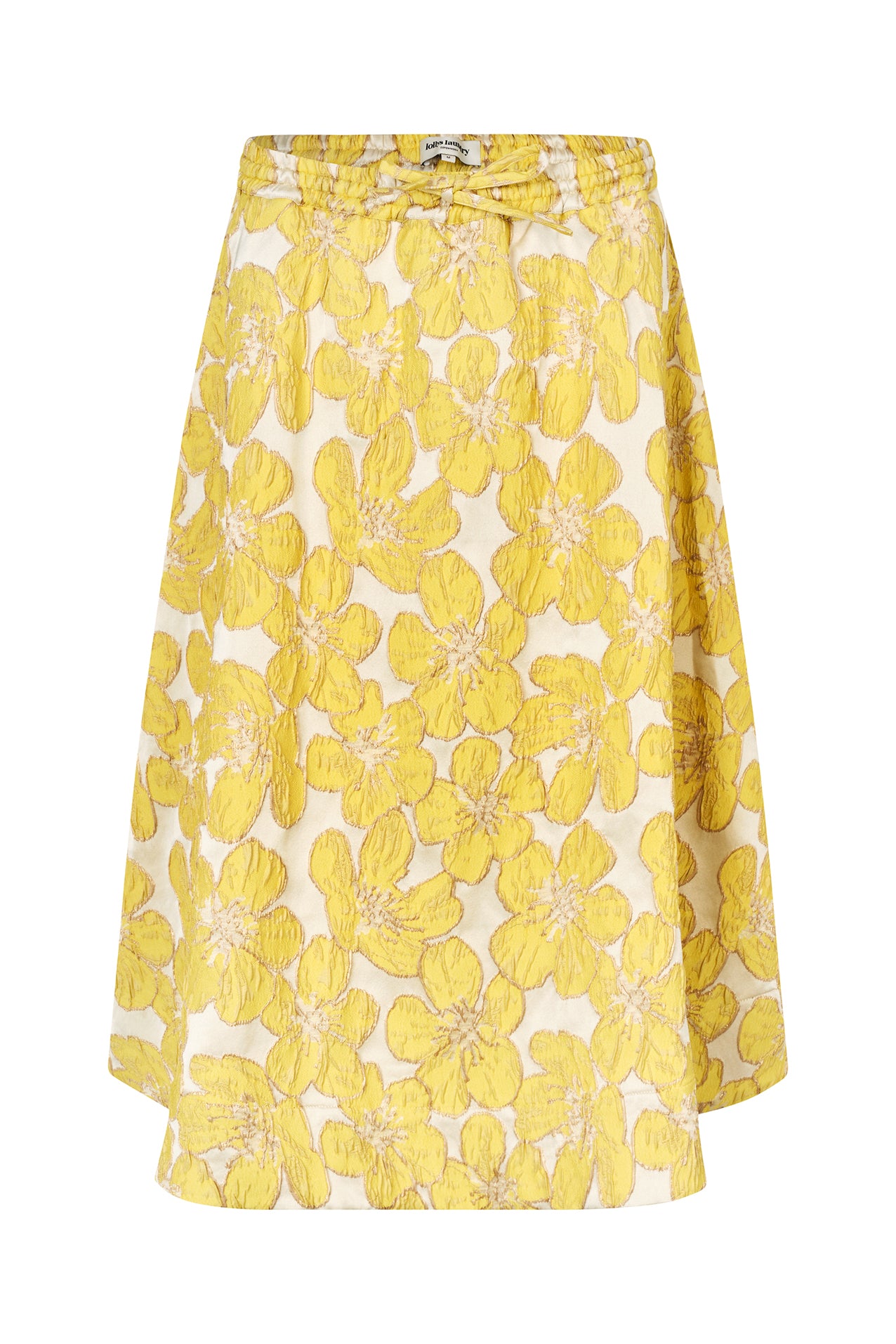 Lollys Bristol Midi Skirt, Yellow