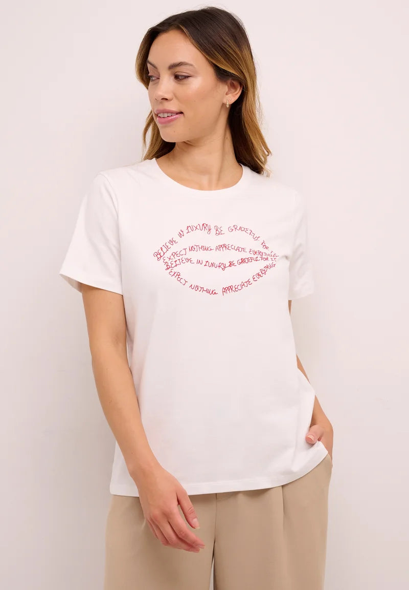 Culture Gith Lips T-Shirt, Spring Gardenia