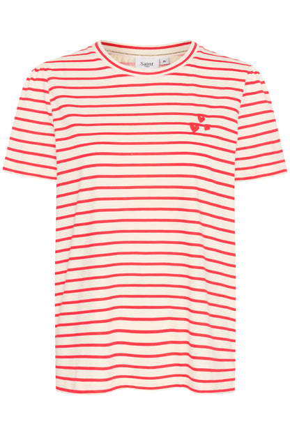 St Tropez Jucia T-Shirt Red/White