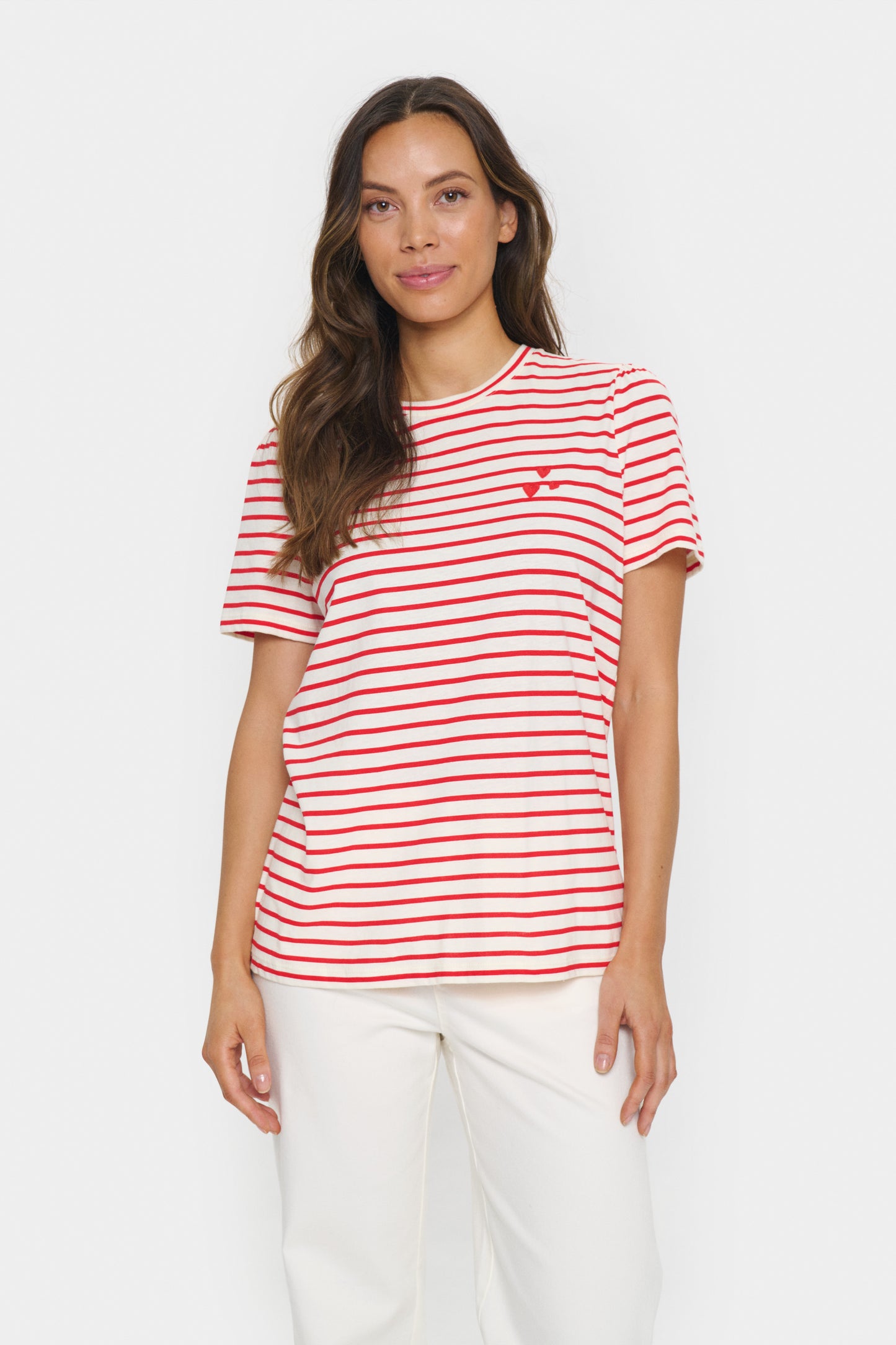 St Tropez Jucia T-Shirt Red/White