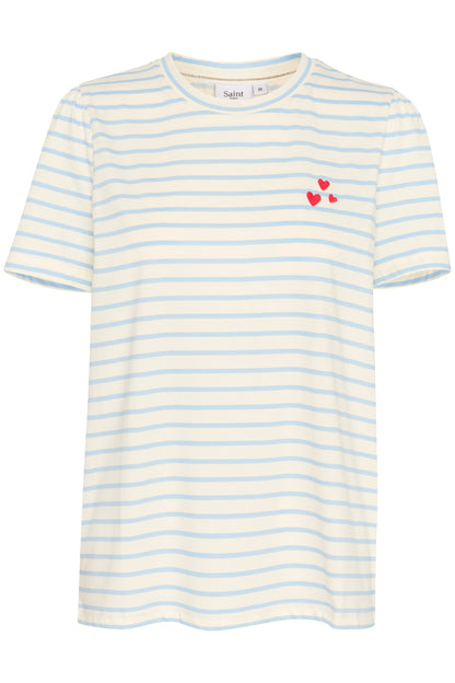 St Tropez Jucia T-Shirt Blue/White Stripe