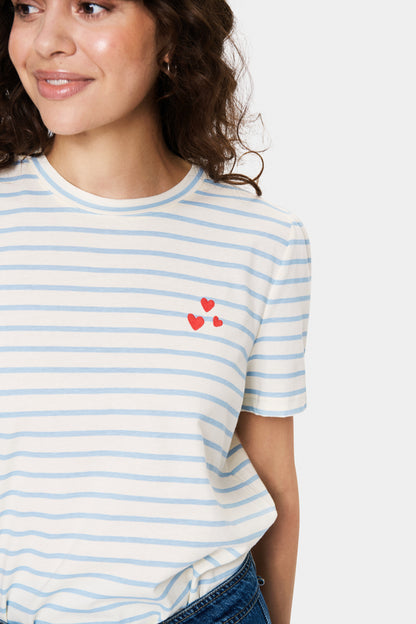 St Tropez Jucia T-Shirt Blue/White Stripe