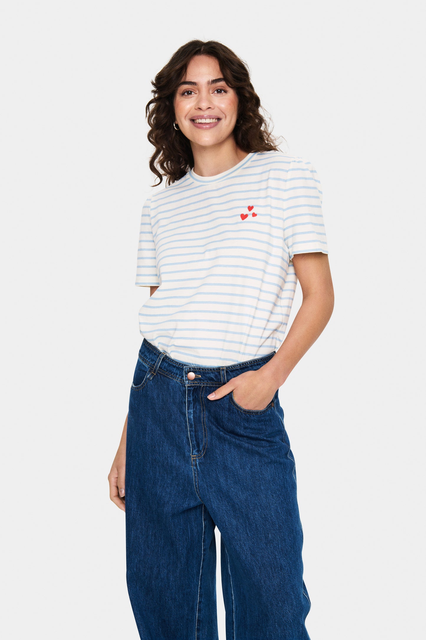 St Tropez Jucia T-Shirt Blue/White Stripe