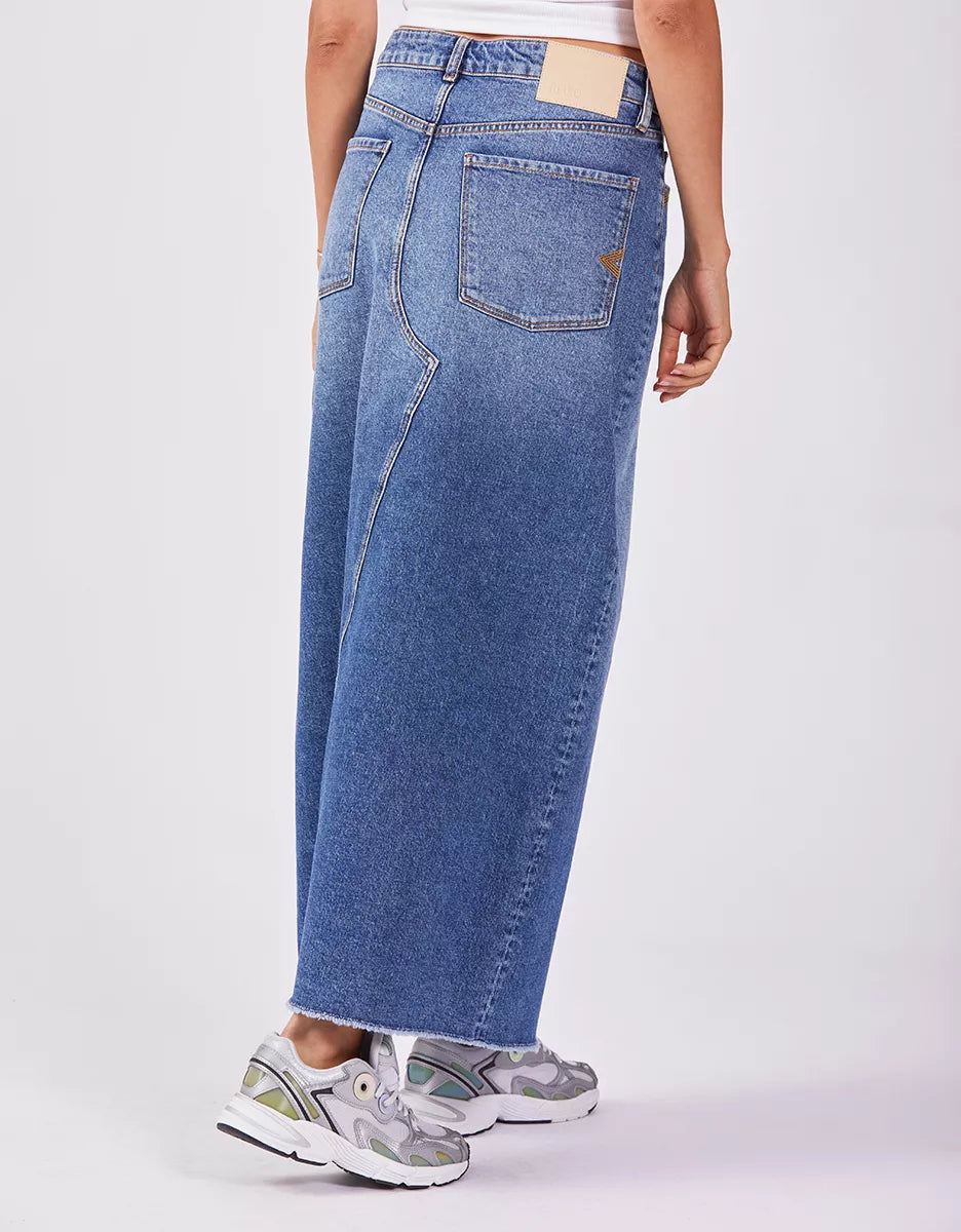 Reiko Gena Skirt Washed Denim