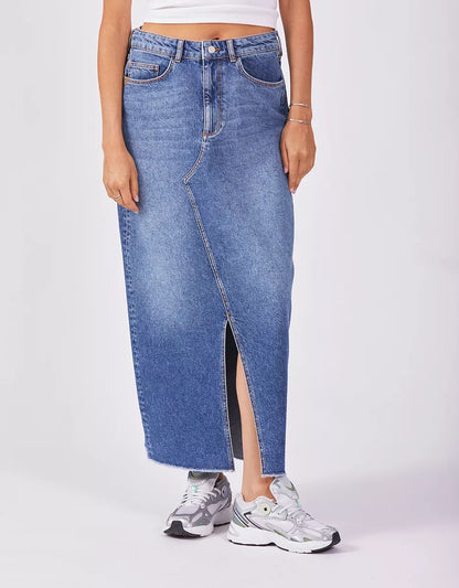 Reiko Gena Skirt Washed Denim