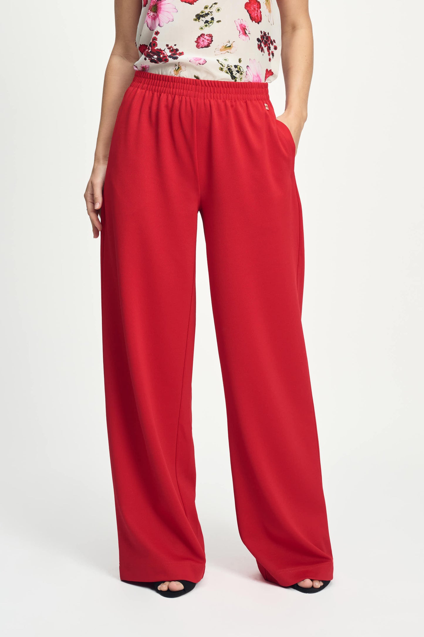 Pom Scarlet Red Summer Pants Red