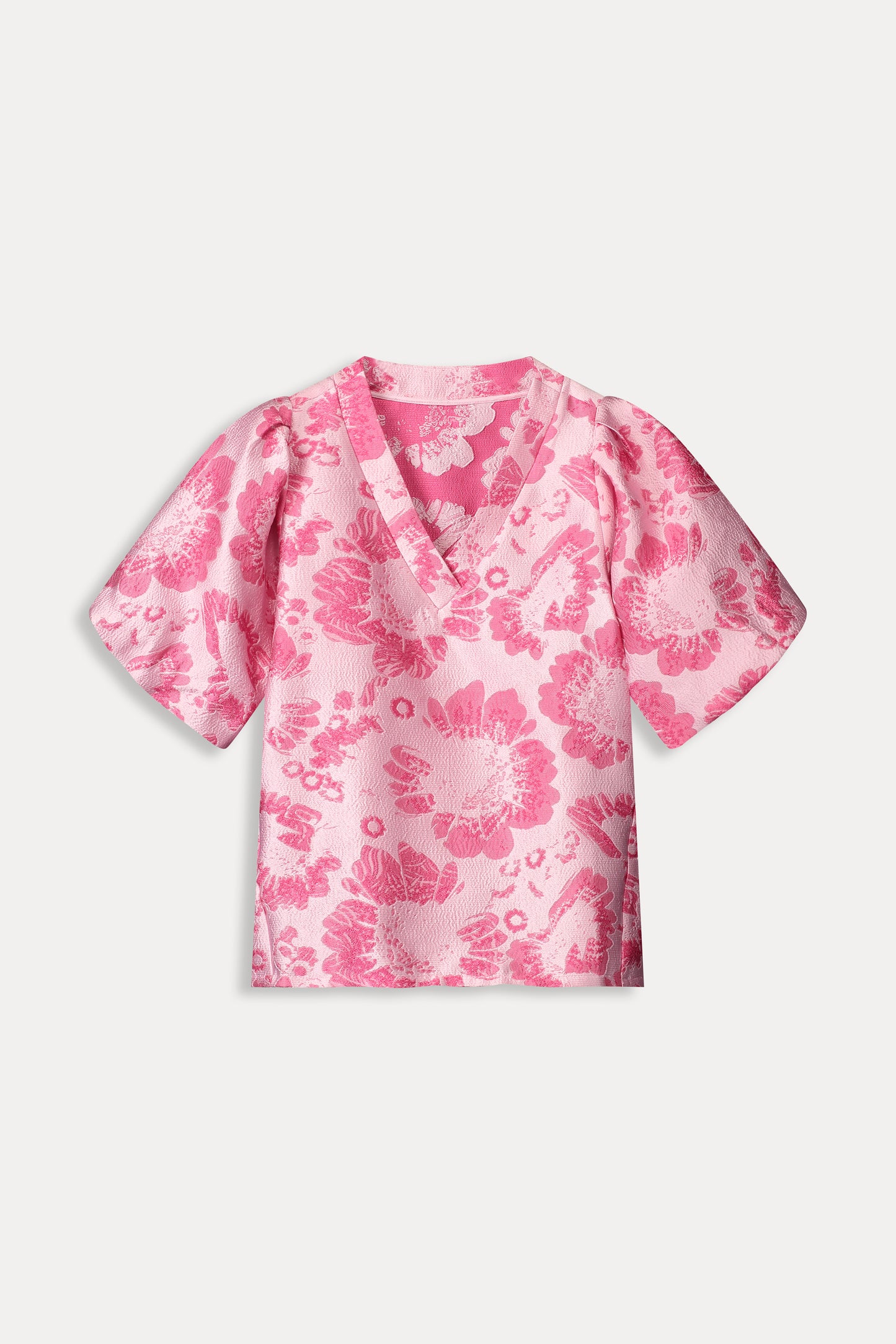 Pom Floral Jacquard Raspberry Pink