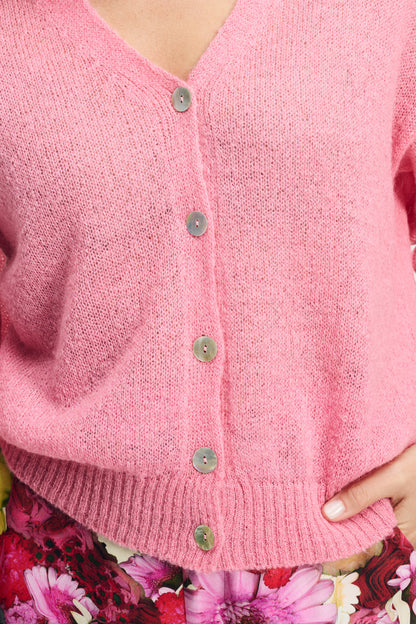 Pom Raspberry Cardigan Raspberry