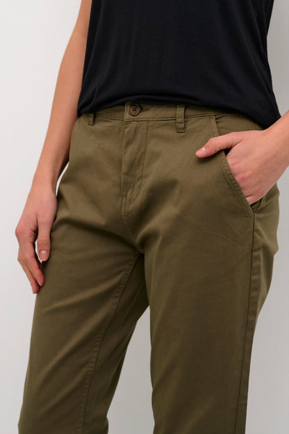 Culture Ally Brita Cropped Pants Olive