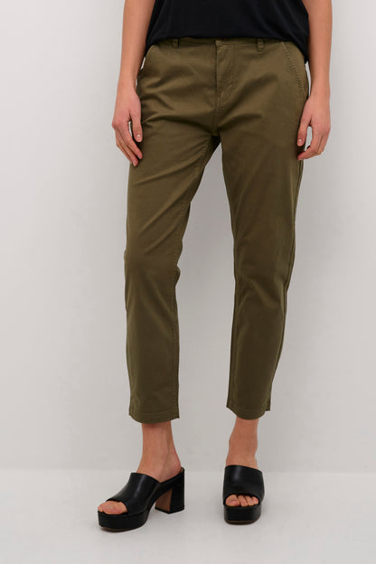 Culture Ally Brita Cropped Pants Olive