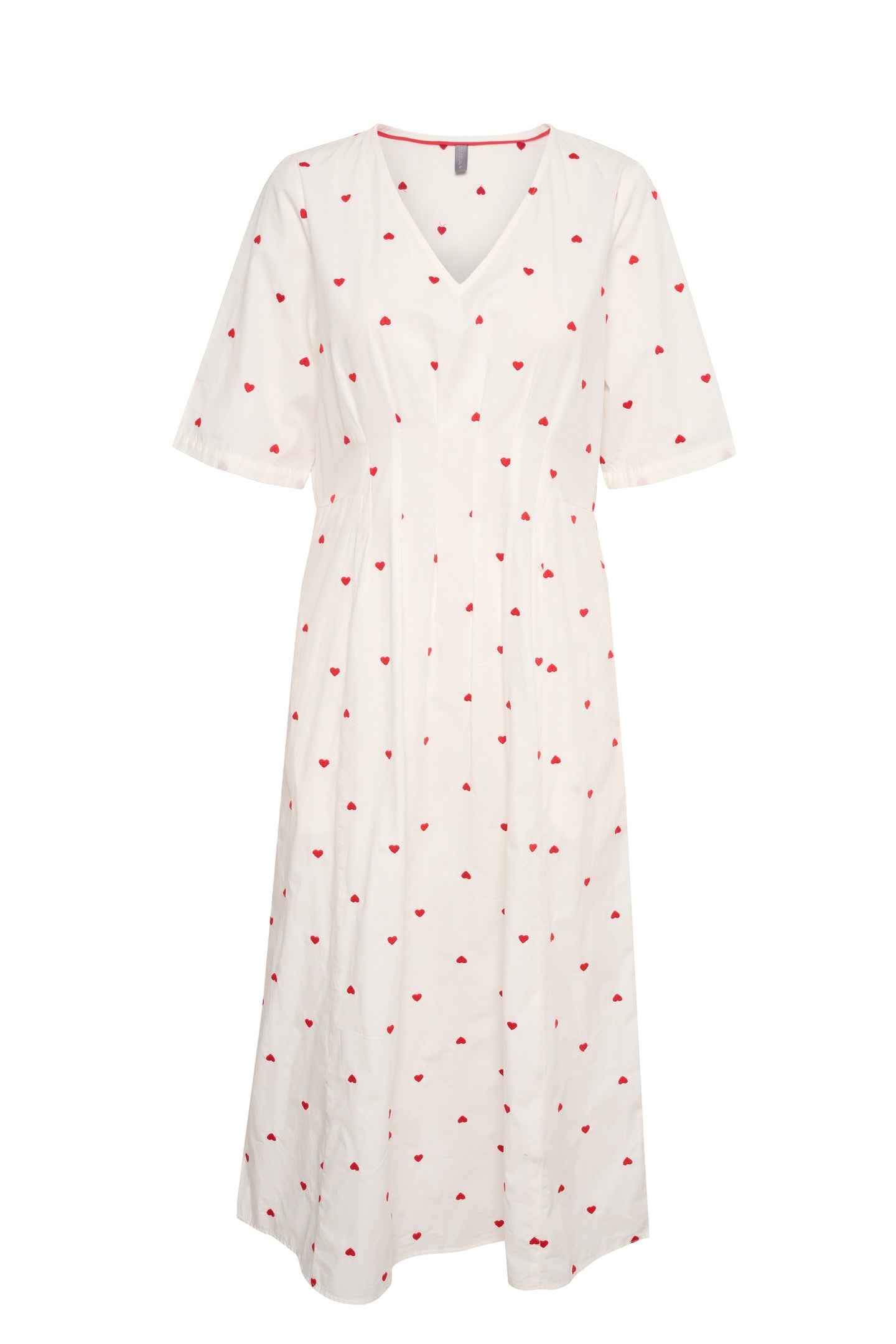 Culture Homa Dress, White/Red