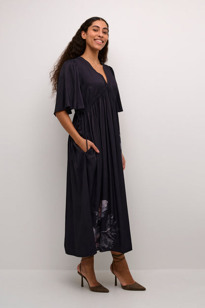 Culture Vinny Chaina Long Dress, Black