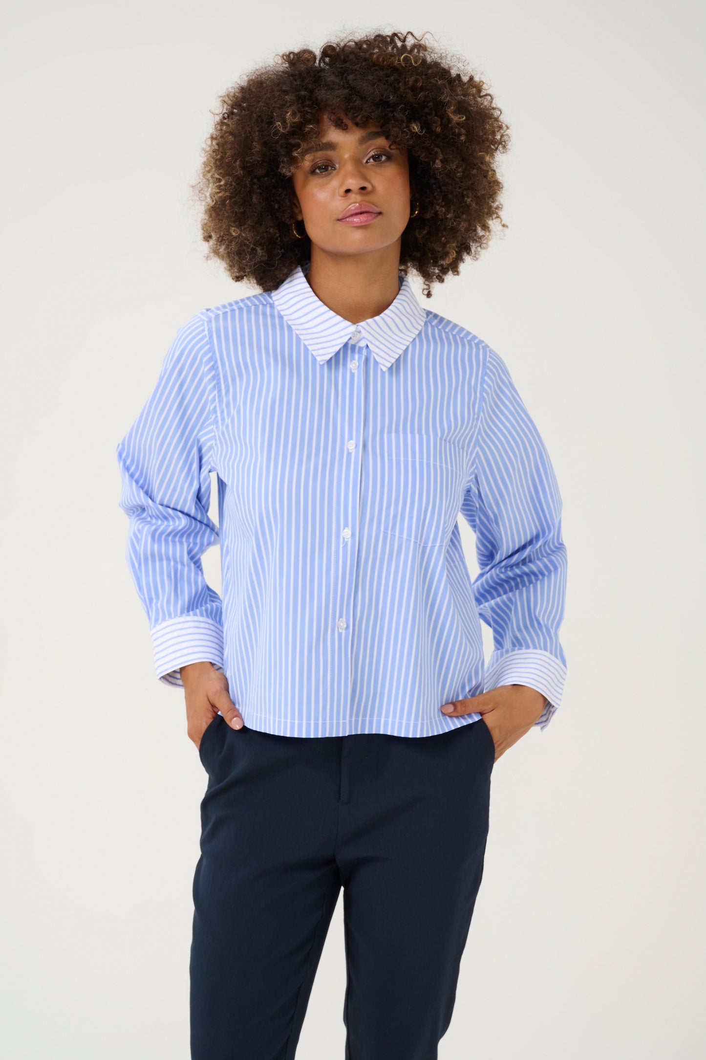 Culture Alsa Shirt Blue Striped