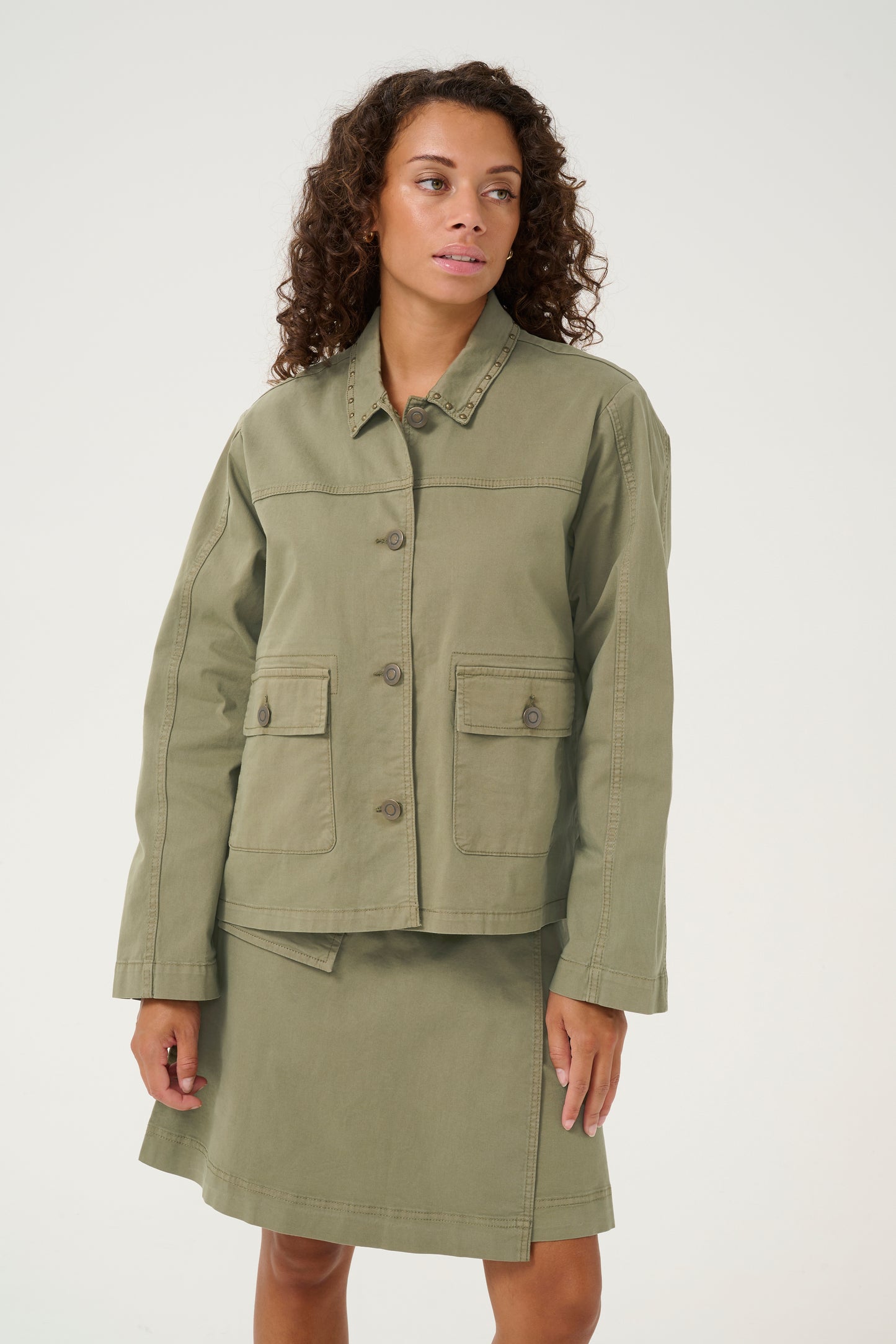 Culture Cybilla Cattia Jacket Olive